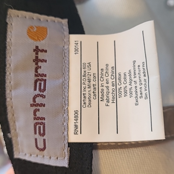 Carhartt Canvas Gray Casual Velcro Baseball Cap Hat - Picture 6 of 7